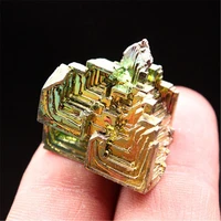 natural crystal mineral raw stone raw ore specimen box decoration gift bismuth ore crystal bismuth metal gift