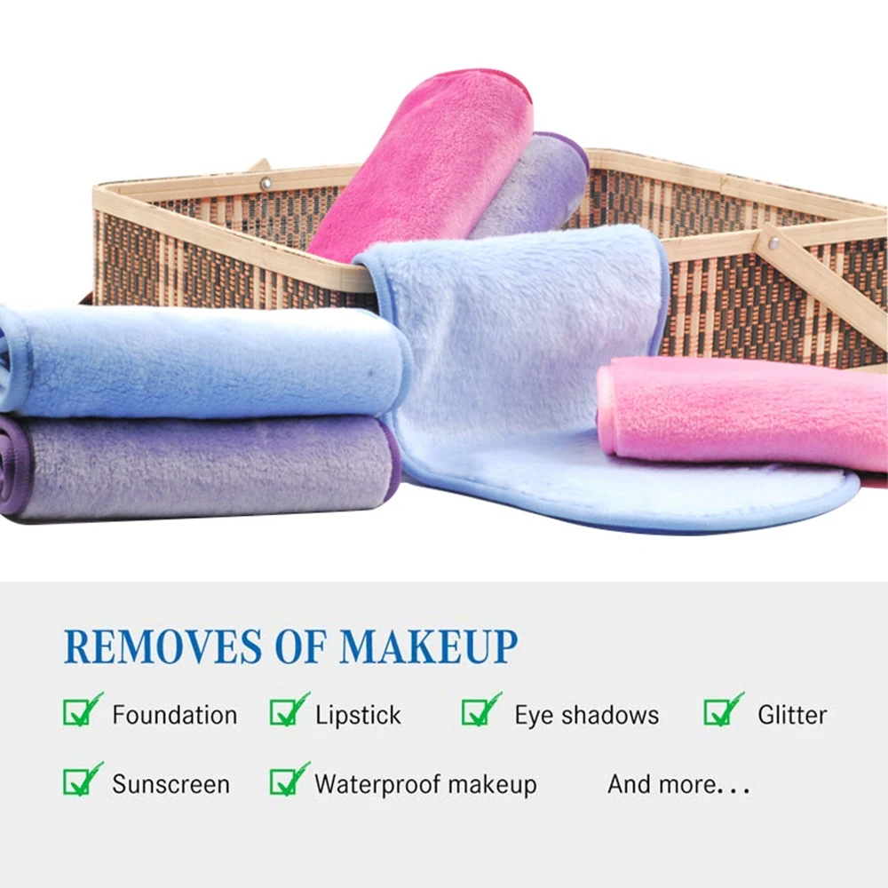 Супер большие многоразовые накладки для удаления макияжа 3 шт. моющиеся мягкие