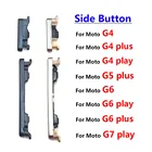 10 шт.лот, новый, для Motorola Moto G6 G7 Play G4 G5 G5S G6 Plus, кнопка питания + Боковая кнопка громкости, запасные части