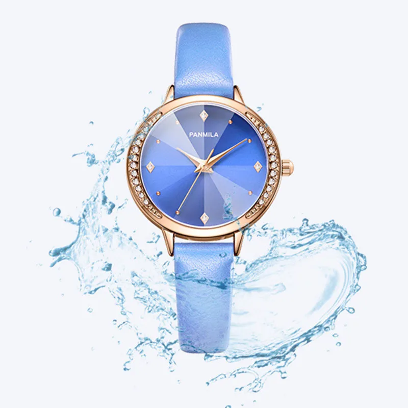 

Women Watches Luxury Crystal Quartz Wristwatches Ladies Simple Waterproof Leather Female Clock Elegant Wrist Watch Women Relogio