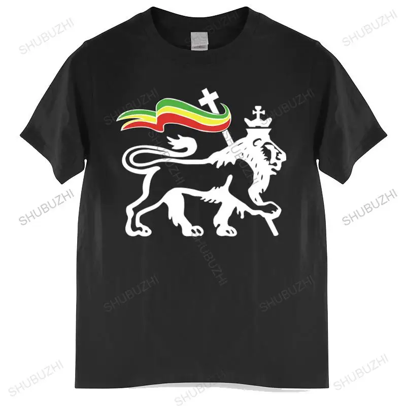 Мужская футболка с круглым вырезом модная брендовая черная новинка принтом льва