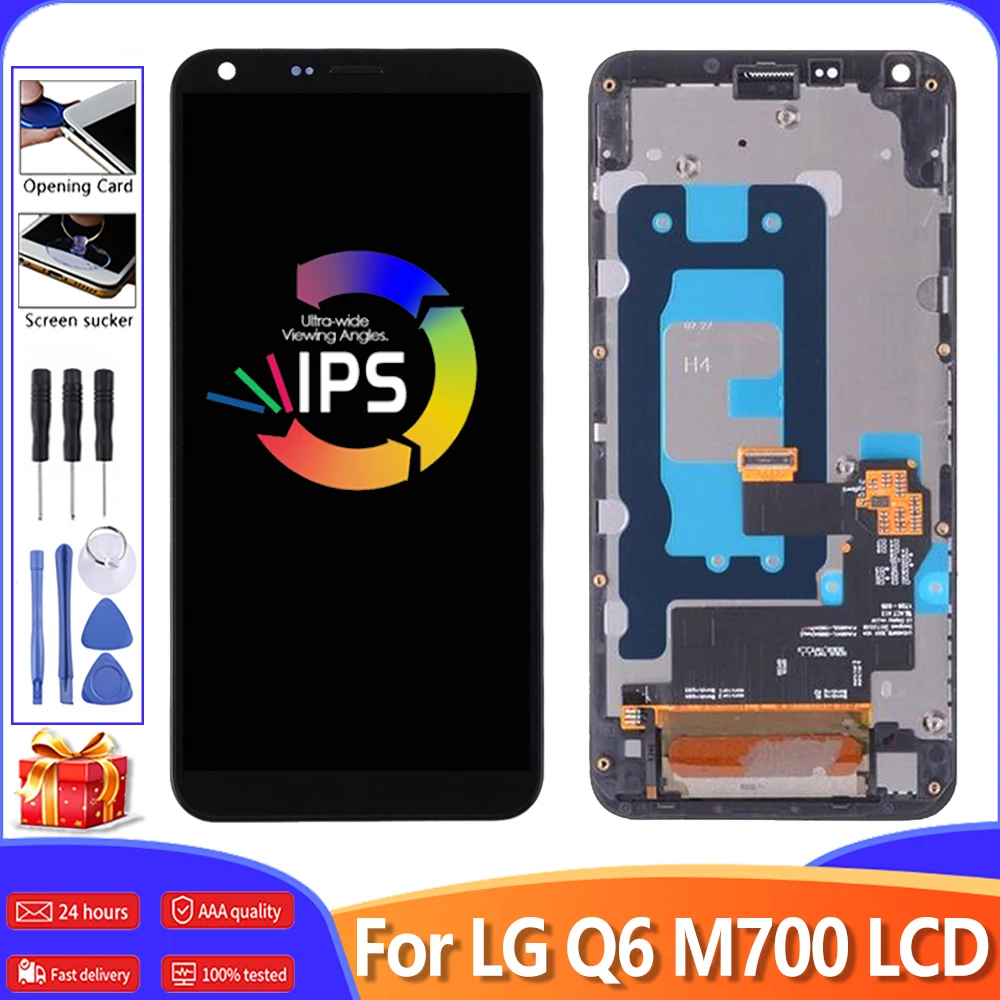 Дигитайзер сенсорного экрана для LG Q6 сменный ЖК дисплей с рамкой M700 M700A US700 M700H M703