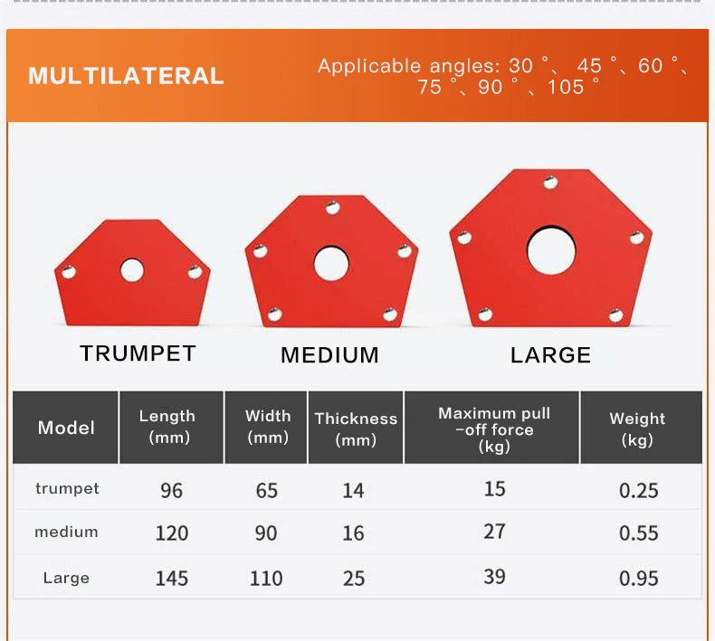 Магнитный держатель для пайки треугольный угловой паяльник|Магнитные материалы|