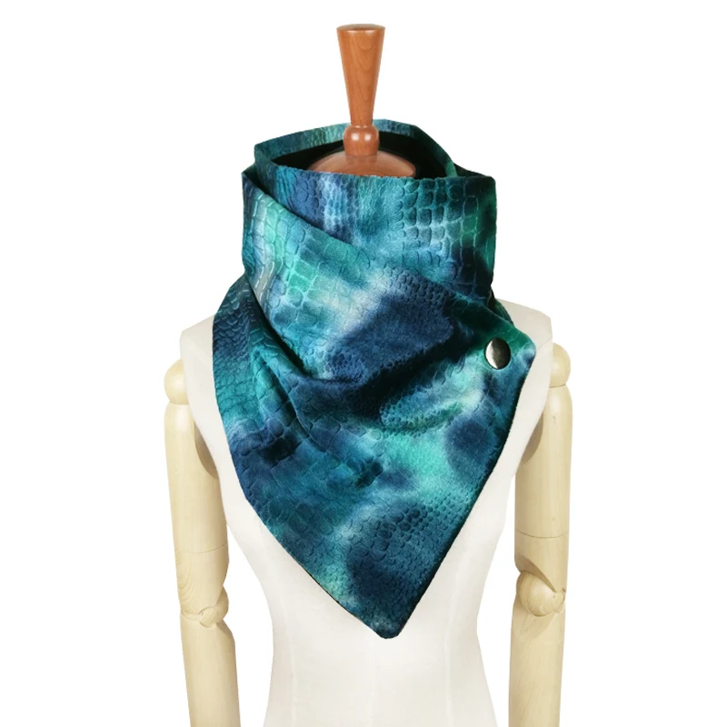 Couverture модная градиентная окраска Радужный шарф для женщин с металлической