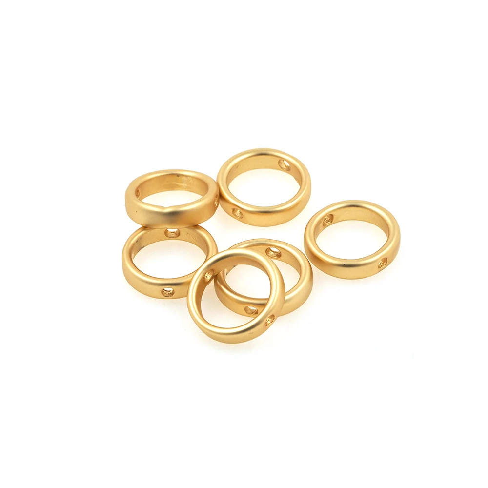 

Brass Gold Ring Spacer Beads Round Connectors For DIY Beads For Jewelry Making
