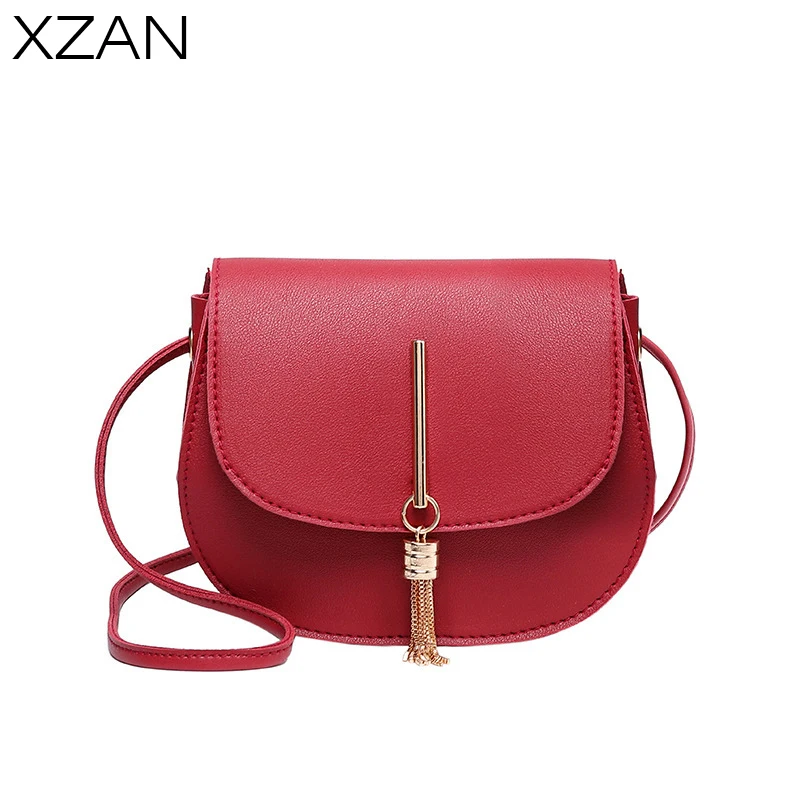 

Trend Luxury Solid Color Women's Handbag Fashion Designer Shoulder Messenger Bag Ladies Pu Leather Chain Bags Bolsas Feminina