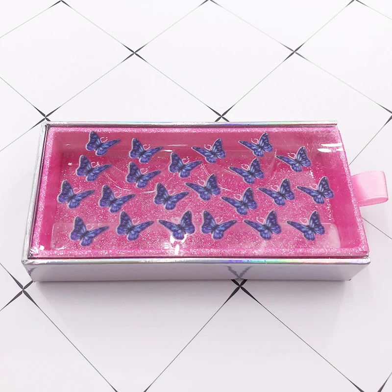 

Print Logo with Butterfly New Design Popular Styles 10pcs/lot 50pcs Fast Shipping Eyelashes Box