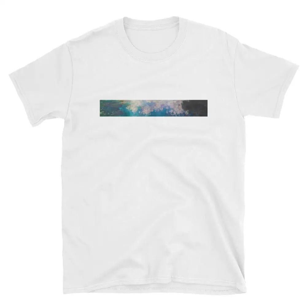 GAAJ &quotMonet Waterlilies The Clouds&quot 100 Cotton T Shirt Women Tops Tshirt Woman T-Shirt Kawaii Ulzzang 2019 New Graphic 5WK2V# |