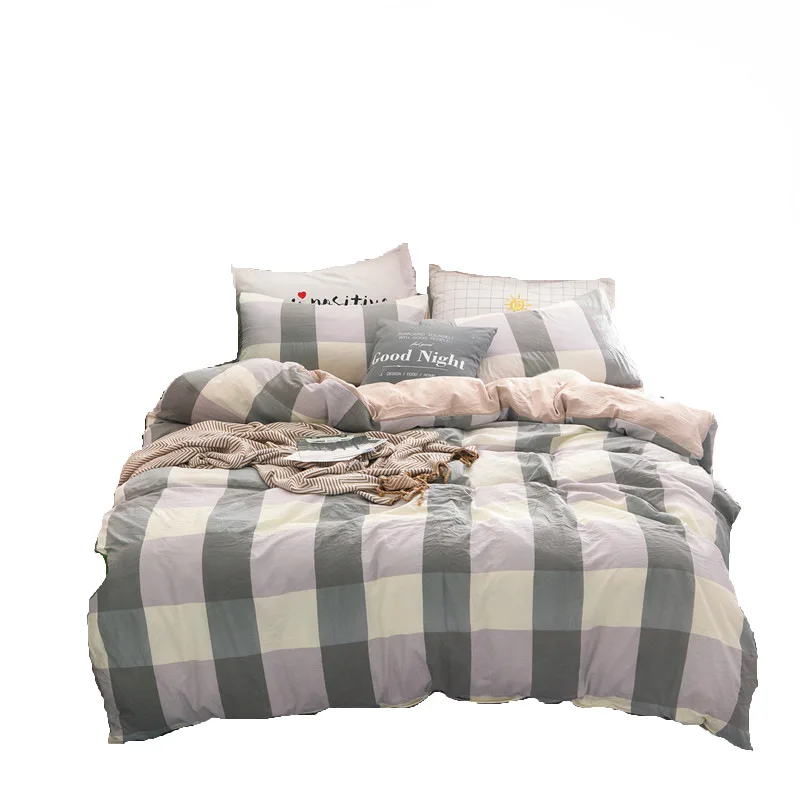 Комплект постельного белья в скандинавском японском стиле всесезонный простой