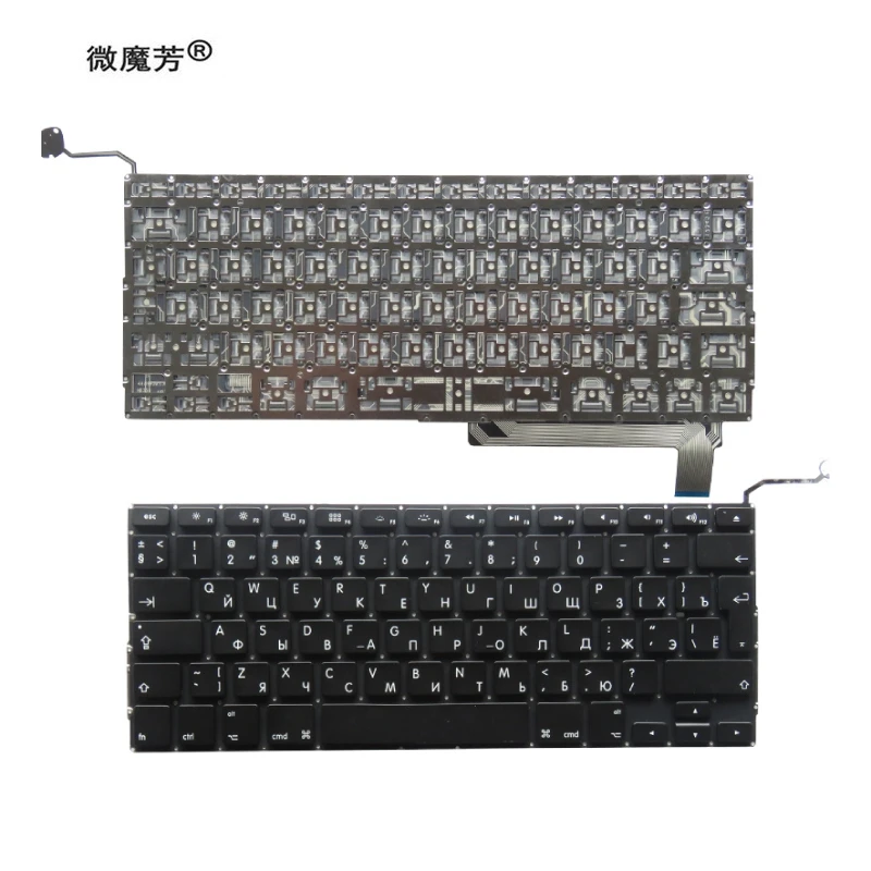 

New FOR Macbook Pro 15" A1286 MB985 MB986 MC371 MC372 MC373 MC721 MC723 MD103 MD104 Ru 2009-2012 russian Laptop keyboard