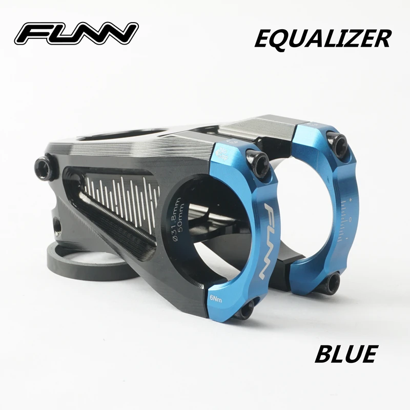 FUNN EQUALIZER MTB Mountain Bike Full CNC ENDURO AM XC -10 Degree 31.8MM 35MM Bar Clamp 50MM EXTEND 28.6MM Steer Bicycle Stem | Спорт и