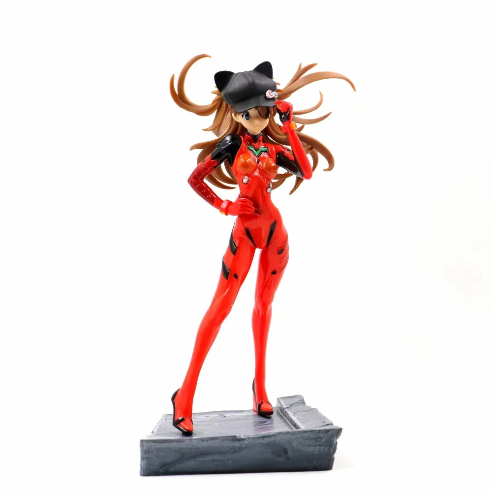 Haocaitoy Фигурки игрушки Asuka Langley Soryu спортивная одежда Аниме фигурки Evangelion Куклы Игрушки для коллекционирования подарок 23 см - Цвет: with box