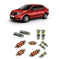 car accessories car led interior light kit for dacia logan 2 mk2 2012 2021 error free white 6000k super bright