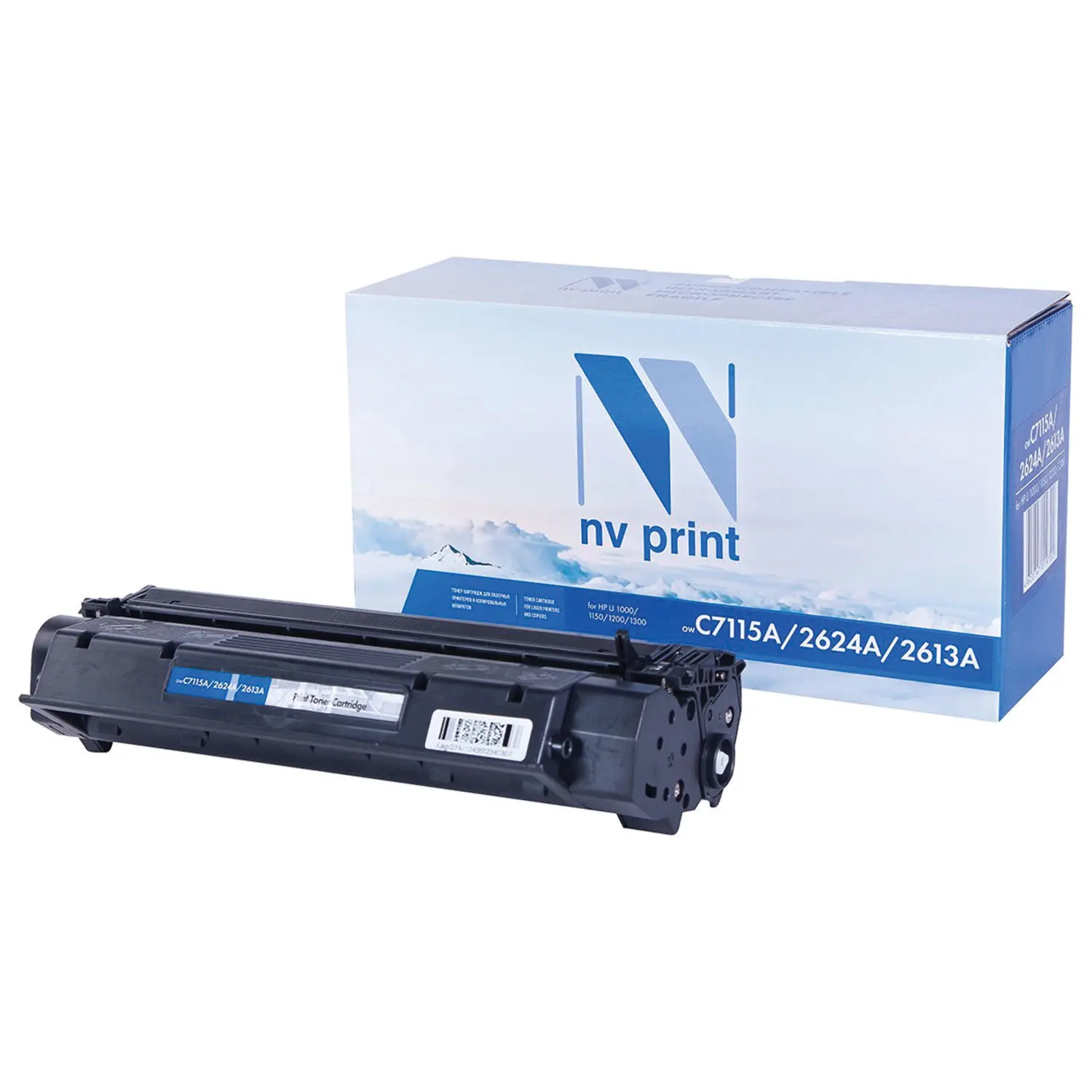 Картридж лазерный NV PRINT (NV-C7115A/Q2624A/Q2613A) для HP LJ 1000w/1005w/1200/1220 ресурс 2500 страниц |