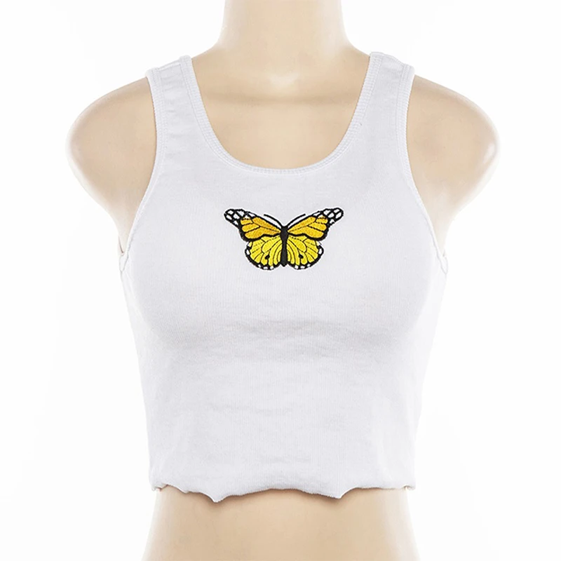 Повседневный Женский Летний жилет майка топ вязаный без рукавов укороченные