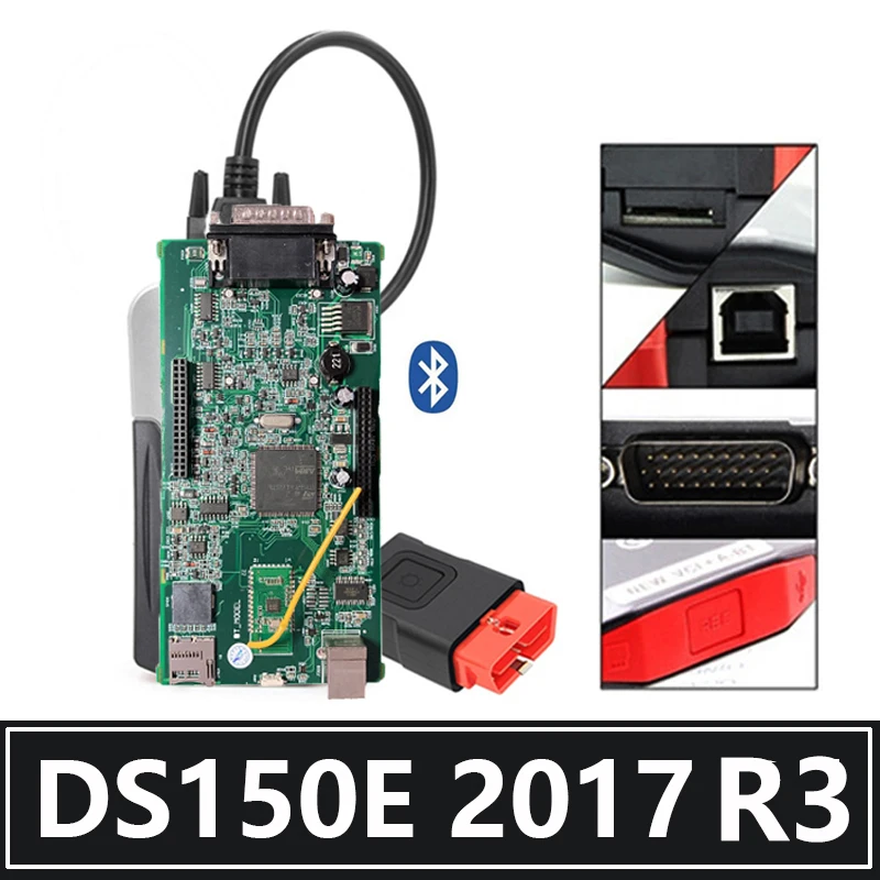 Диагностический сканер delicht Ds150e VCI 2017 R3 OBD2 2020 новейший tcs Bluetooth vd диагностический
