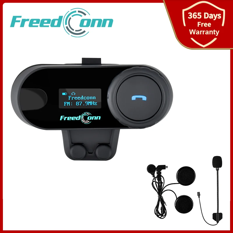 Freedconn TCOM SC Мотоциклетный шлем Домофон Bluetooth гарнитура 3 всадника Связь Moto Intercomunicador
