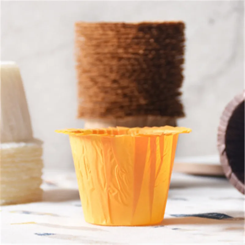 30 шт. Кофе в форме соломенной шляпы кекс Бумага чашки форма для порционного кекса