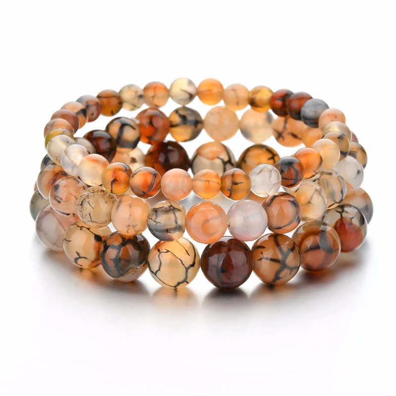 Богемные бусы из натурального камня чакра браслеты для женщин винтажные