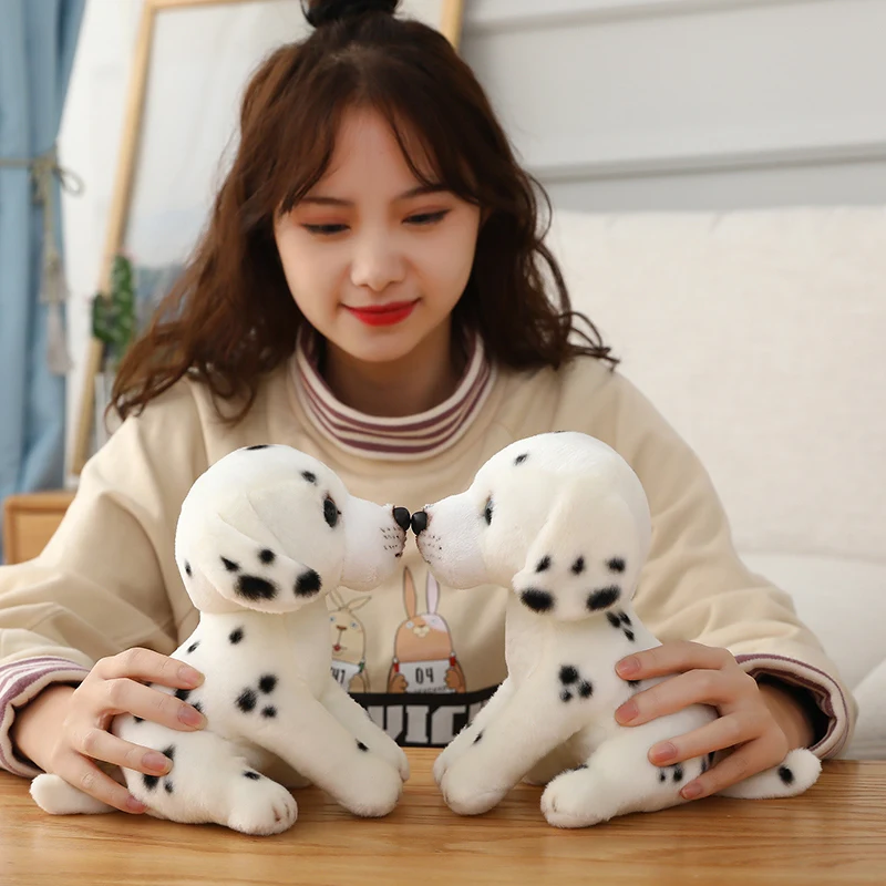 Коричневый и белый 20 см кавайная детская имитация реальной жизни собака плюшевые