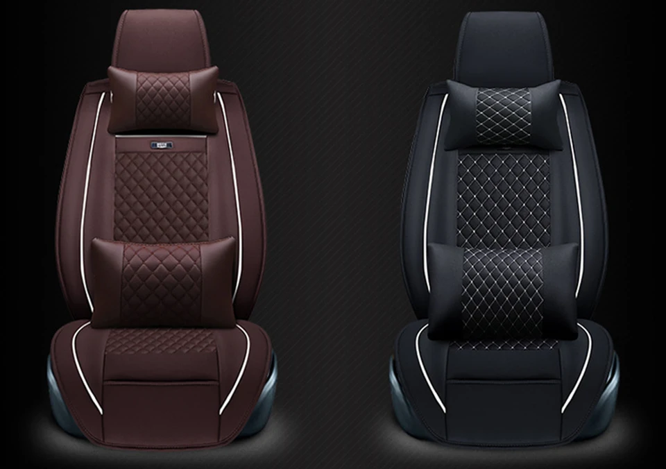 WLMWL универсальный кожаный чехол автокресла для peugeot 206 307 407 207 2008 3008 508 208 308 406 301 всех моделей автомобильные аксессуары