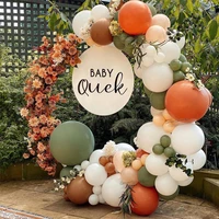84pcs jungle party avocado green color latex balloons garland kit arch birthday party halloween decorations for home baby shower