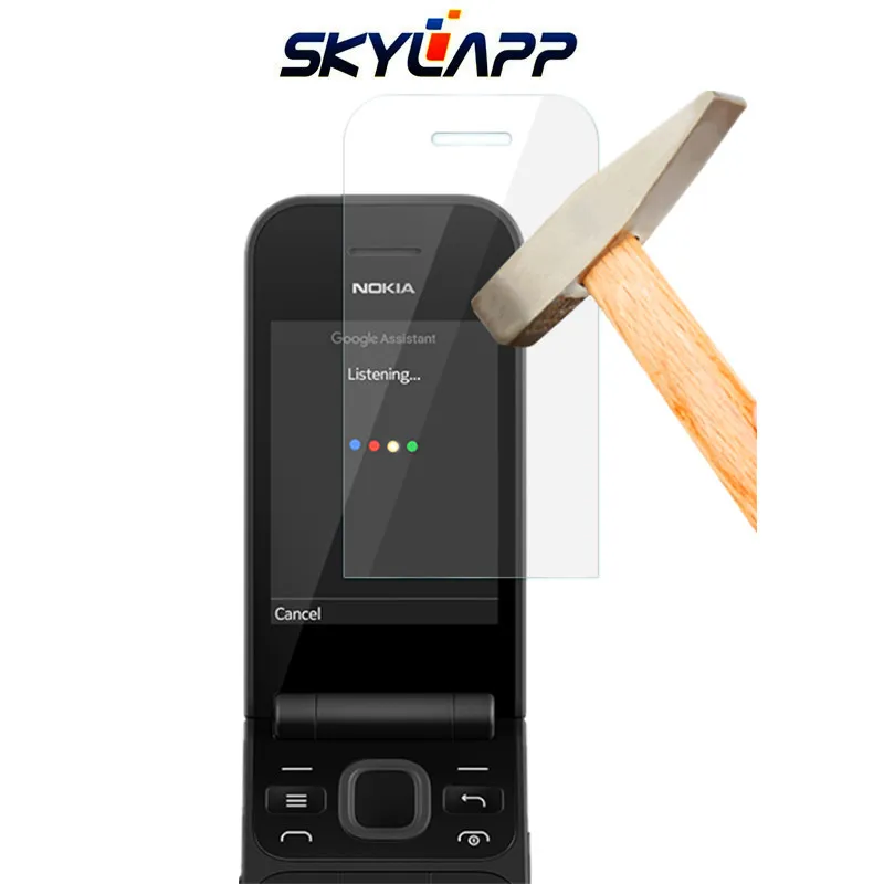 Закаленное защитное стекло для сотового телефона защитная пленка NOKIA 2720 Flip TA 1170