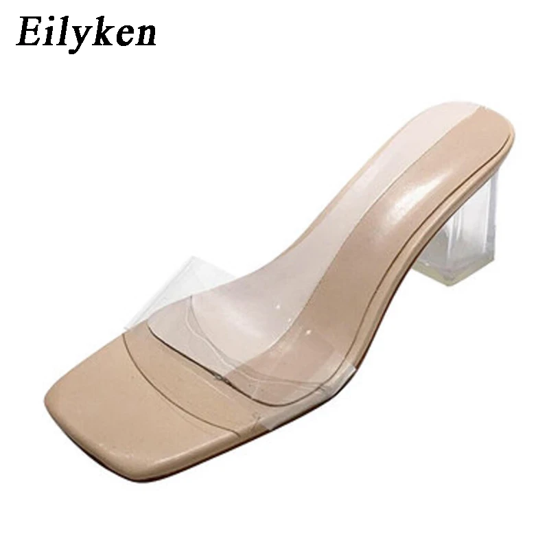 Eilyken новые сексуальные прозрачные ПВХ Туфли желе женские модные с открытым