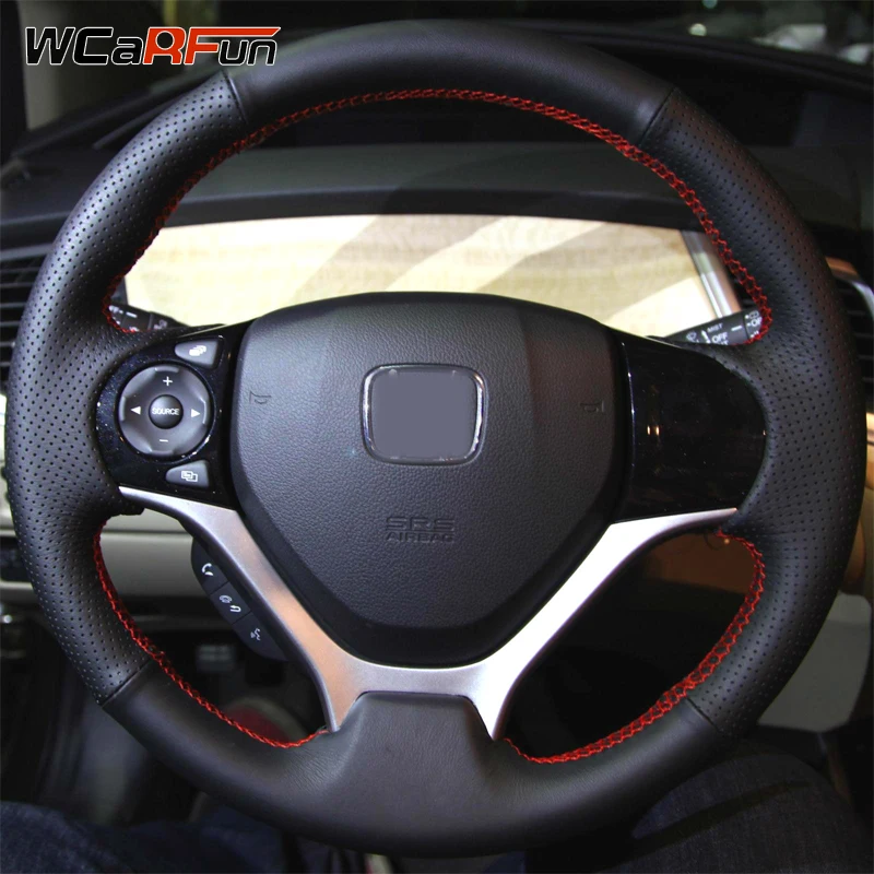 Искусственная кожа WCaRFun черный цвет для Honda Civic 9 2012 2013 2014 2015 | Автомобили и