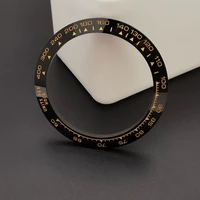 high quality ceramic watch bezel insert for daytona 116518 gold digits fit to original watch parts