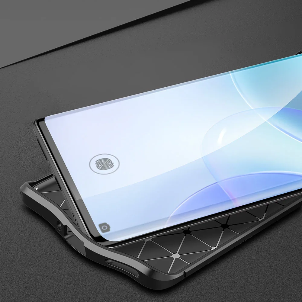 

UFlaxe Soft Shockproof Case for Huawei Nova 7 8 Pro SE Litchi Texture Ultra-thin Cover Nova 7i LZ