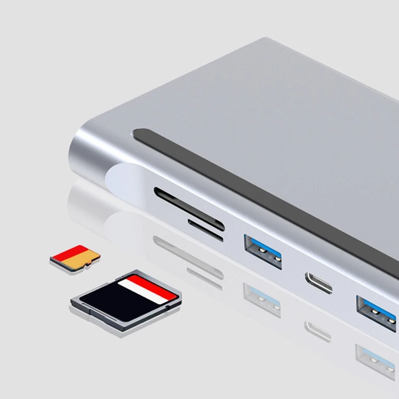 

Type C HUB USB3.0 Docking Station MST Multi Dual HDMI-Compatible 4K RJ45 VGA TF USB C HUB for Pro/Air Laptop PC