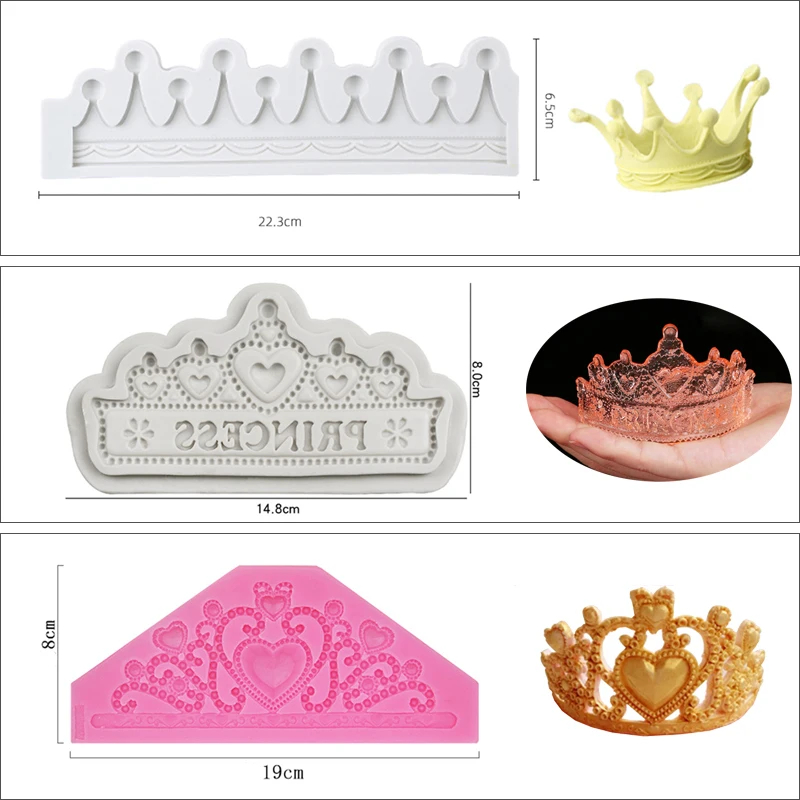 Новинка полимерная форма для пластилина Queen силиконовые формы поделок 3D Короны