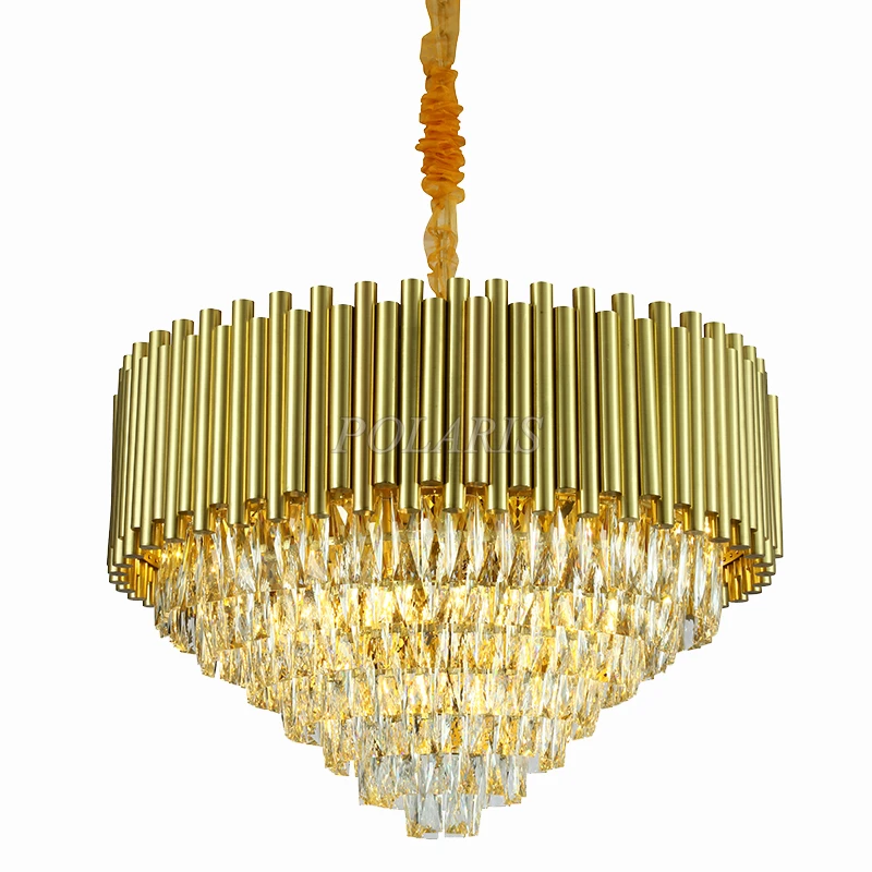 

Modern Luxury Crystal Chandelier Light Square LED Lustre de Cristal Chandeliers Hanging Lamp Living Room Lighting Fixture