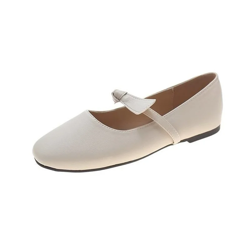 

Single Shoe Women's New Walking Women's Shoes Autumn Shallow Mouth Flat Bottom Pea Shoes Women's Bow Flat Shoes Women Shoes