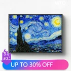 Картина Настенная Звездная ночь Ван Гога, настенная Картина на холсте, скандинавские постеры и принты для украшения детской комнаты