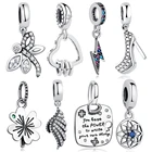 Браслет Pandora из серебра 925 пробы с бусинами на высоком каблуке