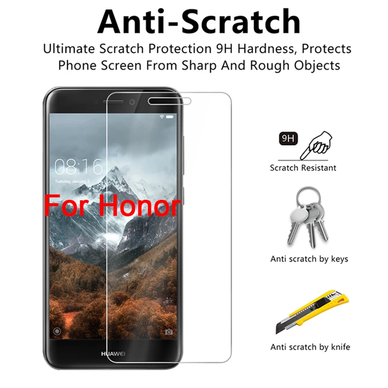 Защитная пленка для экрана Huawei Honor 10 Lite Note закаленное стекло 9 8 Pro защитное 6 7 View
