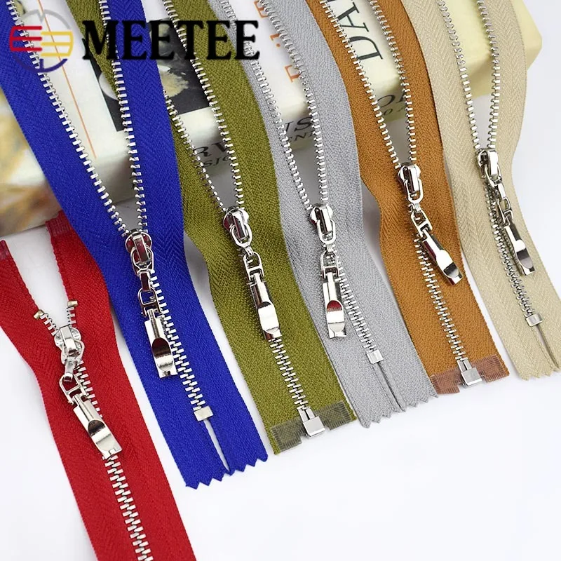 Meetee 2/5 шт. 3 # металлическая молния 20 30 см закрытый 40 70 открытый конец для шитья