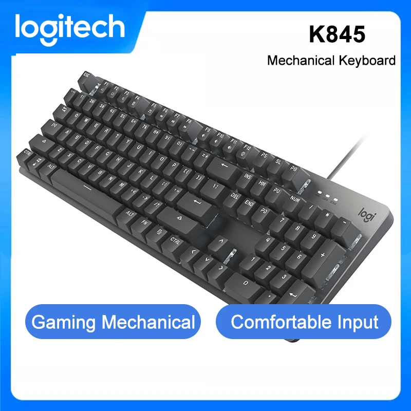 

Logitech K845 Mechanical Gaming Keyboards 104 Keys USB Wired Backlight Wired Keyboard For PC Computer Gaming Keyboard
