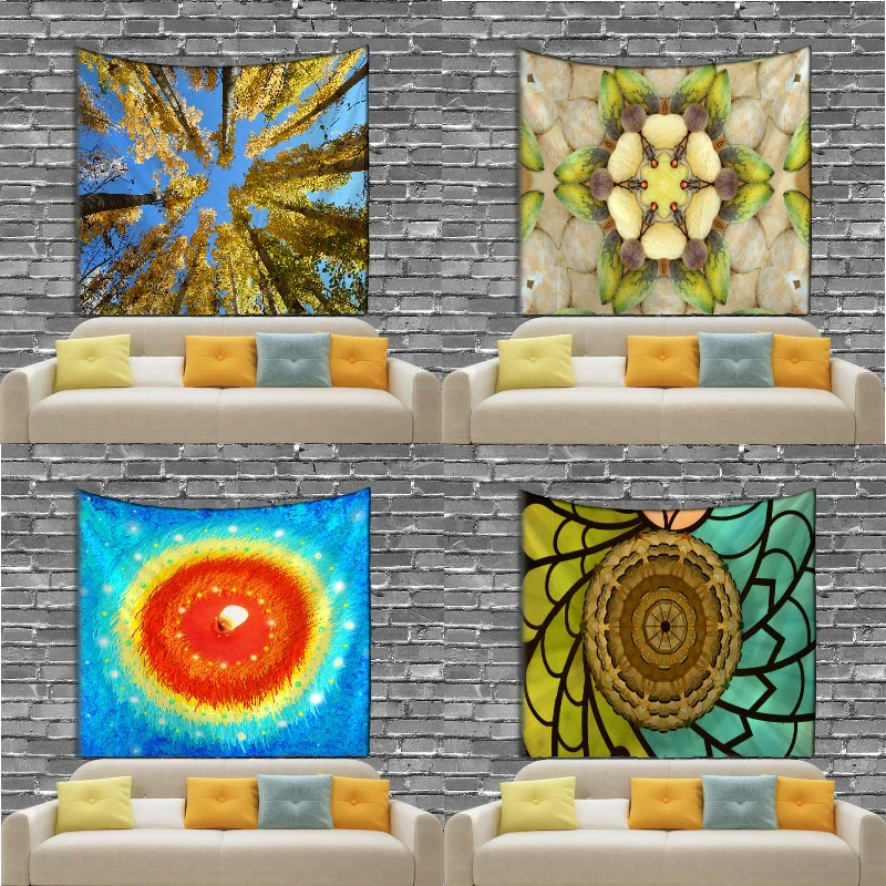 

Цветной настенный гобелен с геометрическим рисунком в полоску макраме, настенный подвесной гобелен в стиле бохо, декор для стен МО дао ЗУ Ши...