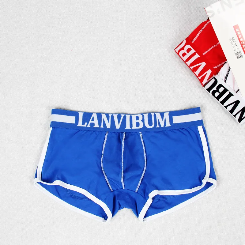 Брендовое улучшенное Мужское нижнее белье боксеры сексуальные выпуклость гей