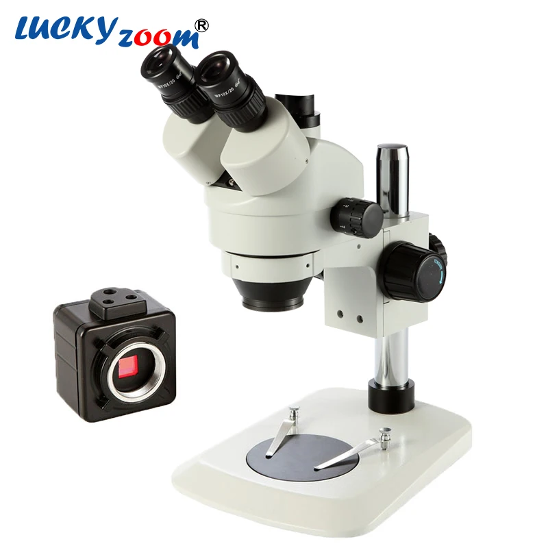 

Brand 7X-45X Trinocular Stereo Microscope Professional 5MP USB Digital Camera Trinocular Microscope Phone Sodering Microscopio