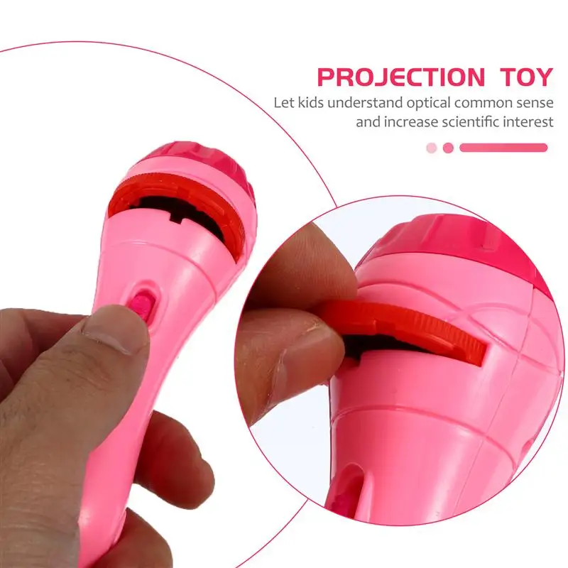 

2Pcs Kids Flashlight Projector Lamp Toys Early Education Toys Sleep Story Toys