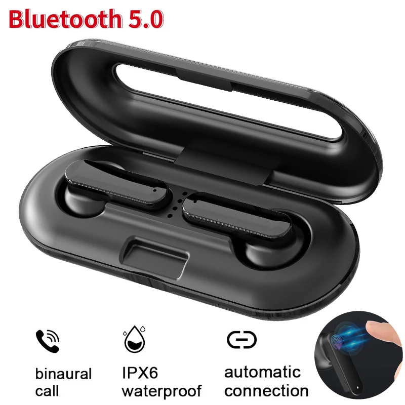 

TWS, беспроводные bluetooth-наушники, музыкальные водонепроницаемые спортивные наушники подходят для Huawei, Iphone, OPPO, Xiaomi,