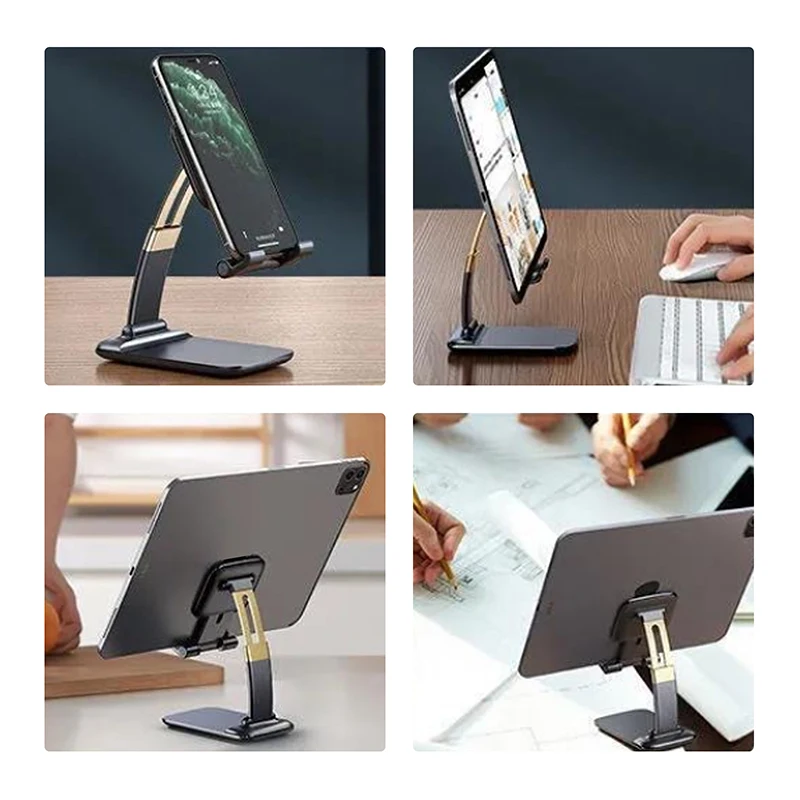 

Phone Holder Stand for iPad iPhone Xiaomi Samsung Metal Phone Holder Foldable Mobile Phone Stand Universal Desk Mount Bracket