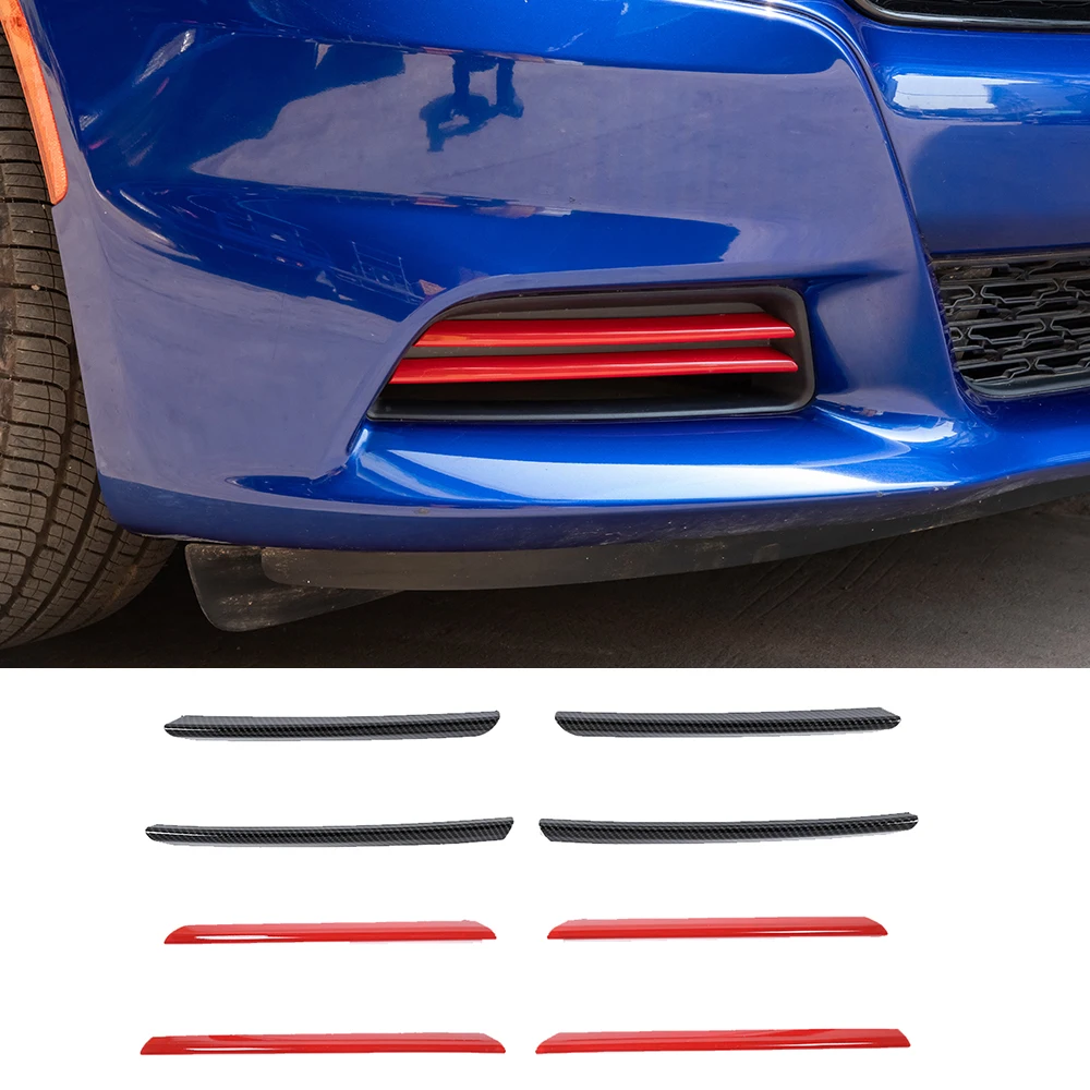 

Car Stickers for Dodge Charger 2015-2021 Front Bumper Side Trim Decorative Cover ABS Exterior Accessories