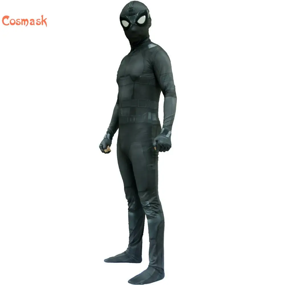 

Cosmask Halloween Adult Kids Black Superhero Costume Cosplay Superhero Suit Catsuit Halloween Costumes Party Fancy Costume Prop