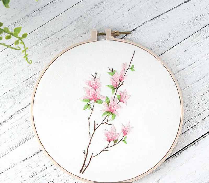 DIY Роза цветок круглая вышивка набор рукоделие искусство шитье ремесла Домашнее