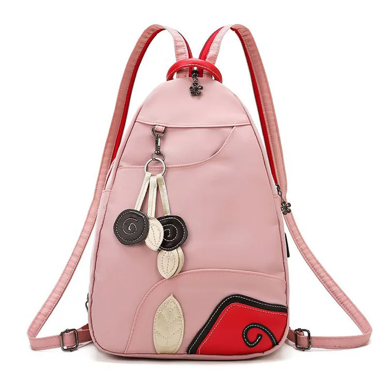 

Personalized leaf backpack usb charging multifunctional travel backpack casual shoulder bag 2021 summer girl school bag 6 colors